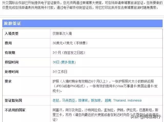 柬埔寨电子签证官网,柬埔寨电子签证官网网址