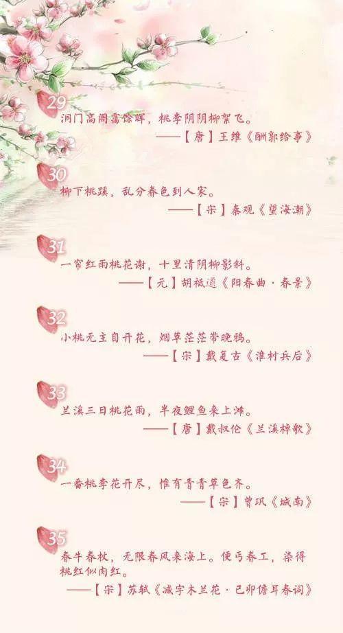 人民日报推荐，关于桃花的60句诗，唱响春的序曲