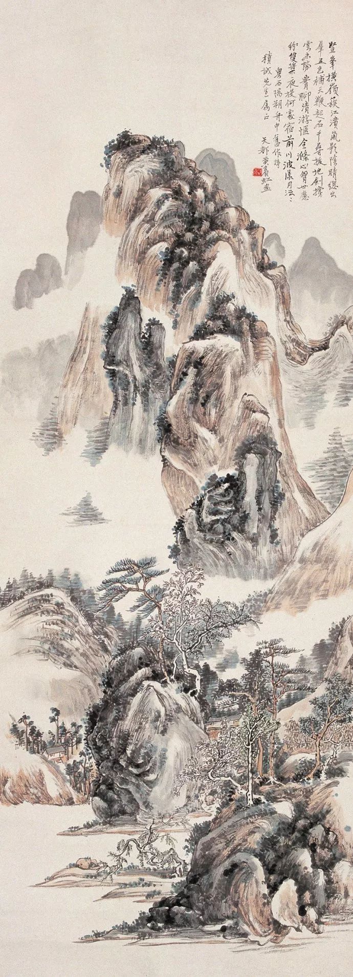 近代山水画家千古第一用墨大师（传统中国画四大家之一）