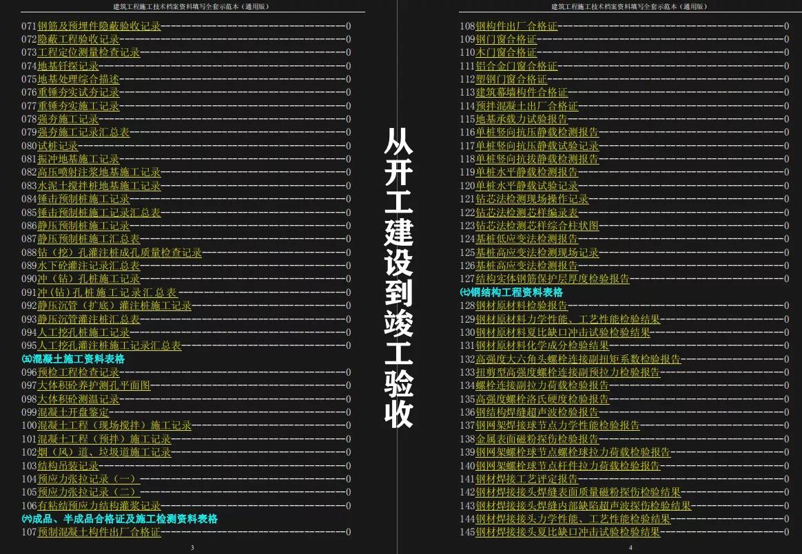 施工报告记录、验收表格不会写？全套书写模板大汇总来了，速领！