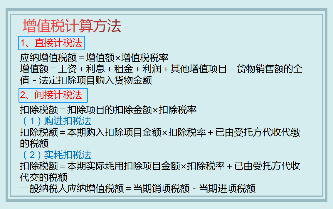 资深会计总结：超详细各大税种计算方法，再也不愁算错税费了