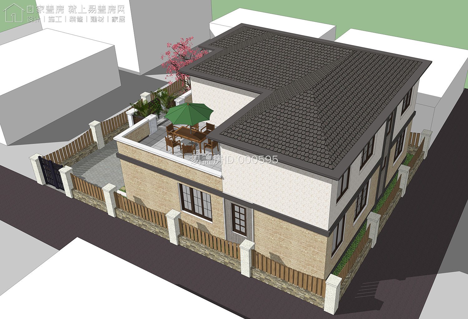 新中式风格的农村自建房，爸妈看了一定非常喜欢（带室内效果）