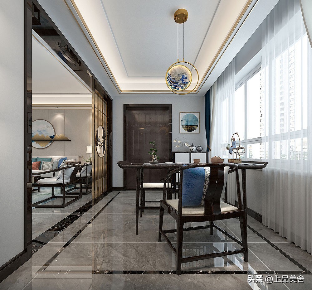 追求品质生活的夫妻俩，把160平新房装修成中式风，堪称样板间