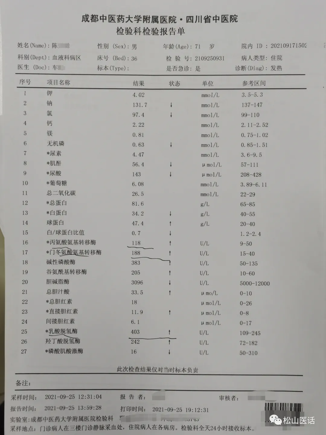 「松山医话医案」主任查房:新疆反复高热一月,不远千里蓉城求医