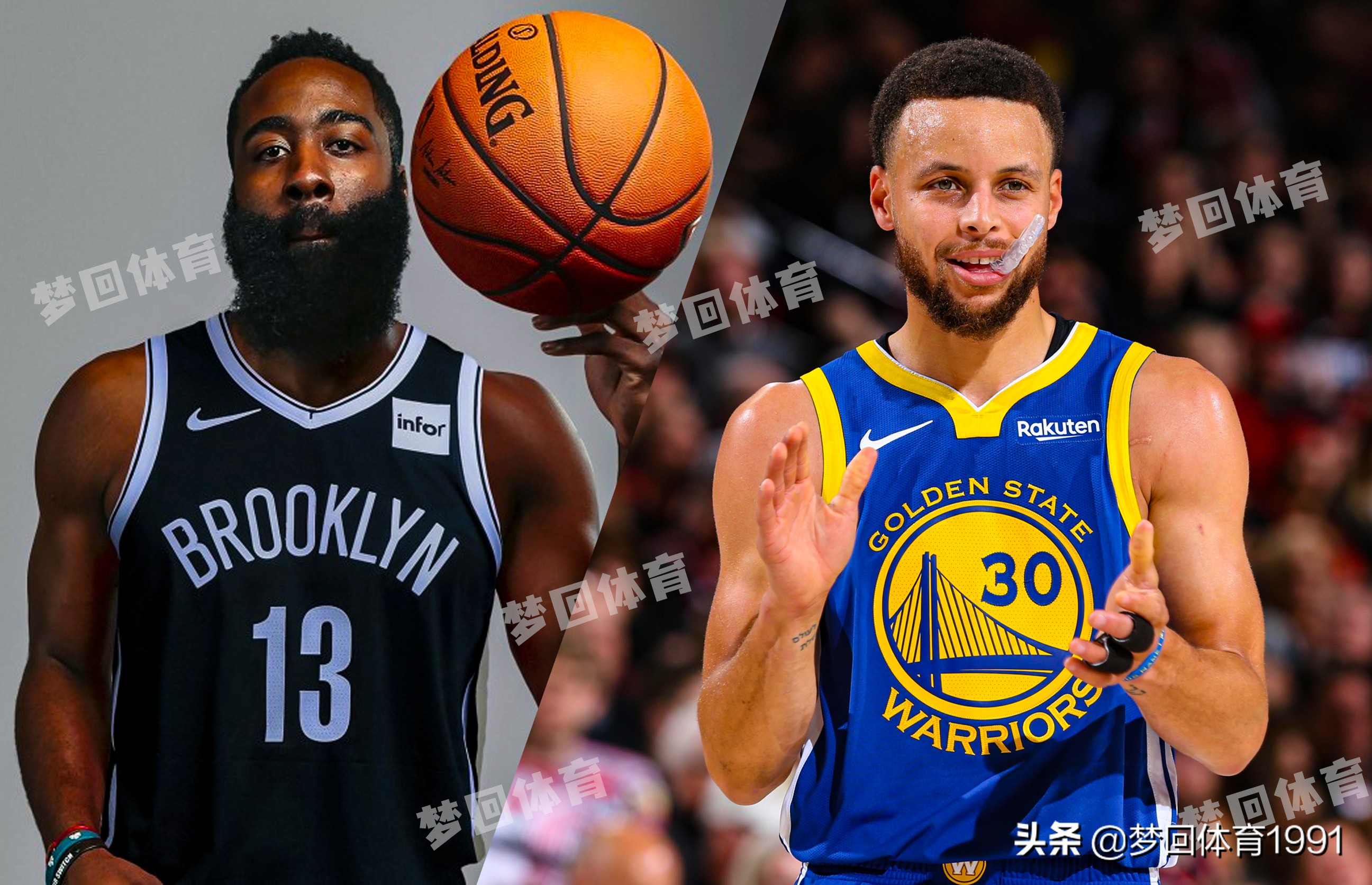 世界杯库里哈登(NBA炙手可热的两大双雄，库里、哈登全方位对比)