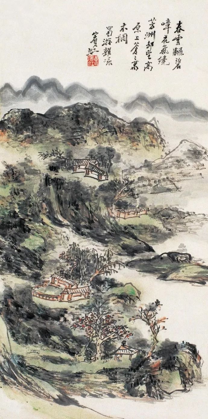 近代山水画家千古第一用墨大师（传统中国画四大家之一）