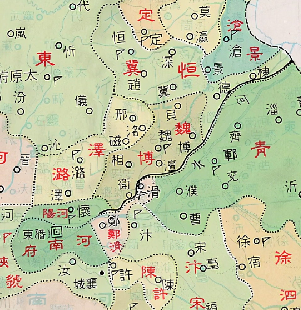 今天，从河北到江苏需经2省4市7县，但在100年前却仅需穿越1省3县