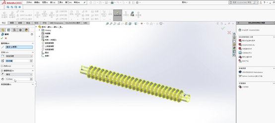 ��solidworks��ģ���Ƴ����ƹܣ����С��������ι��ߵ�����Ӧ��