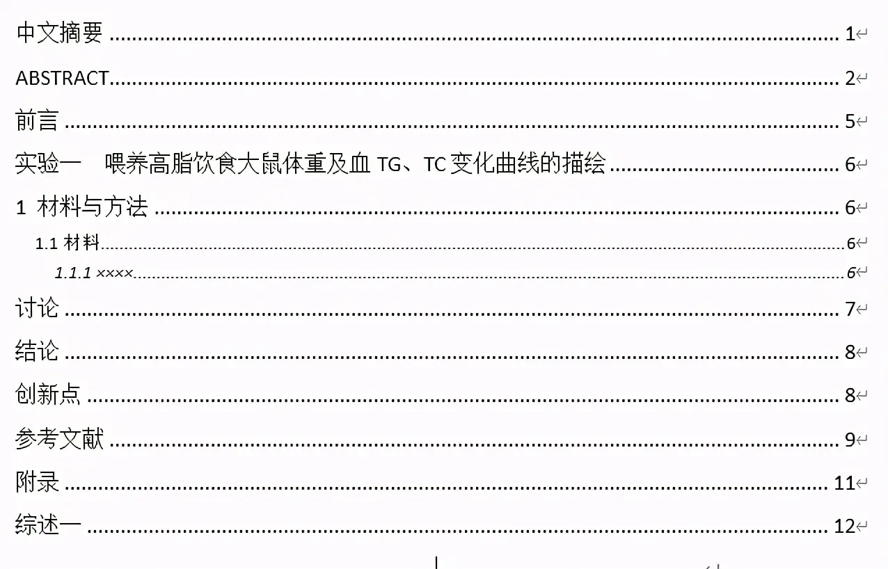 论文目录格式怎么弄（毕业论文目录怎么自动生成）