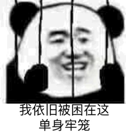 熊猫头单身狗表情包系列