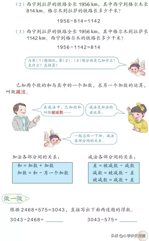 什么叫减数（小学四年级下册数学知识讲解）