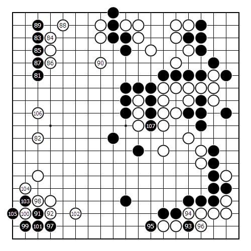 世界杯围棋巅峰赛(巅峰对决：（图解胜负关键处）1990年围棋界第一次决战紫禁之巅)