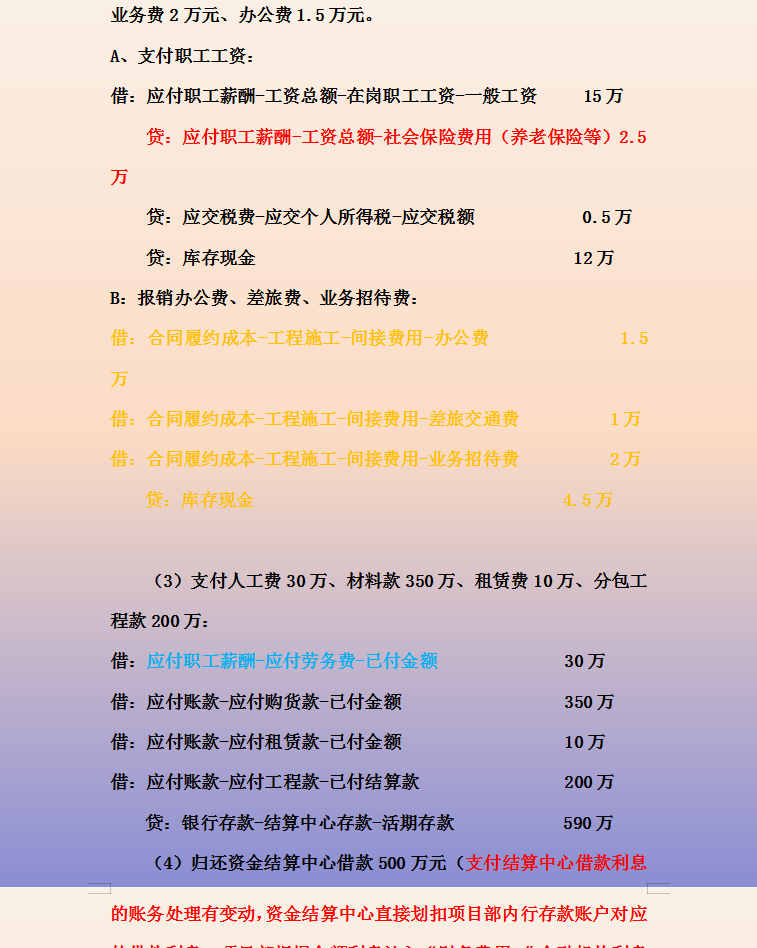 2021执行新收入准则，建筑会计财务核算指南，附建筑业会计科目表