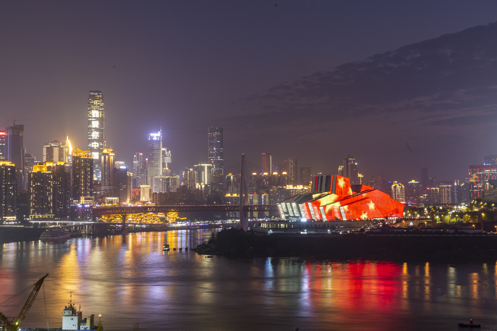 朝天门绚丽夜色