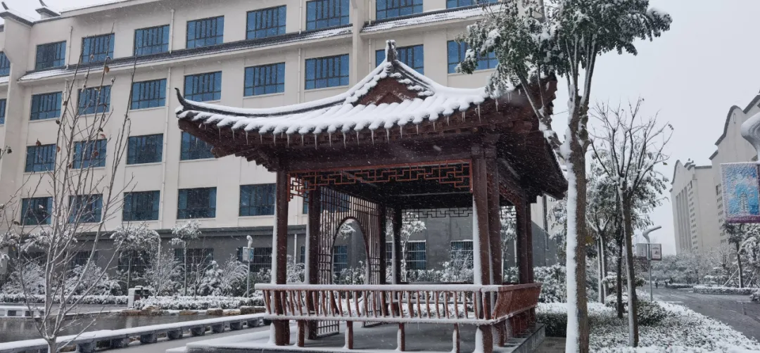 初雪中的开元学校,真美