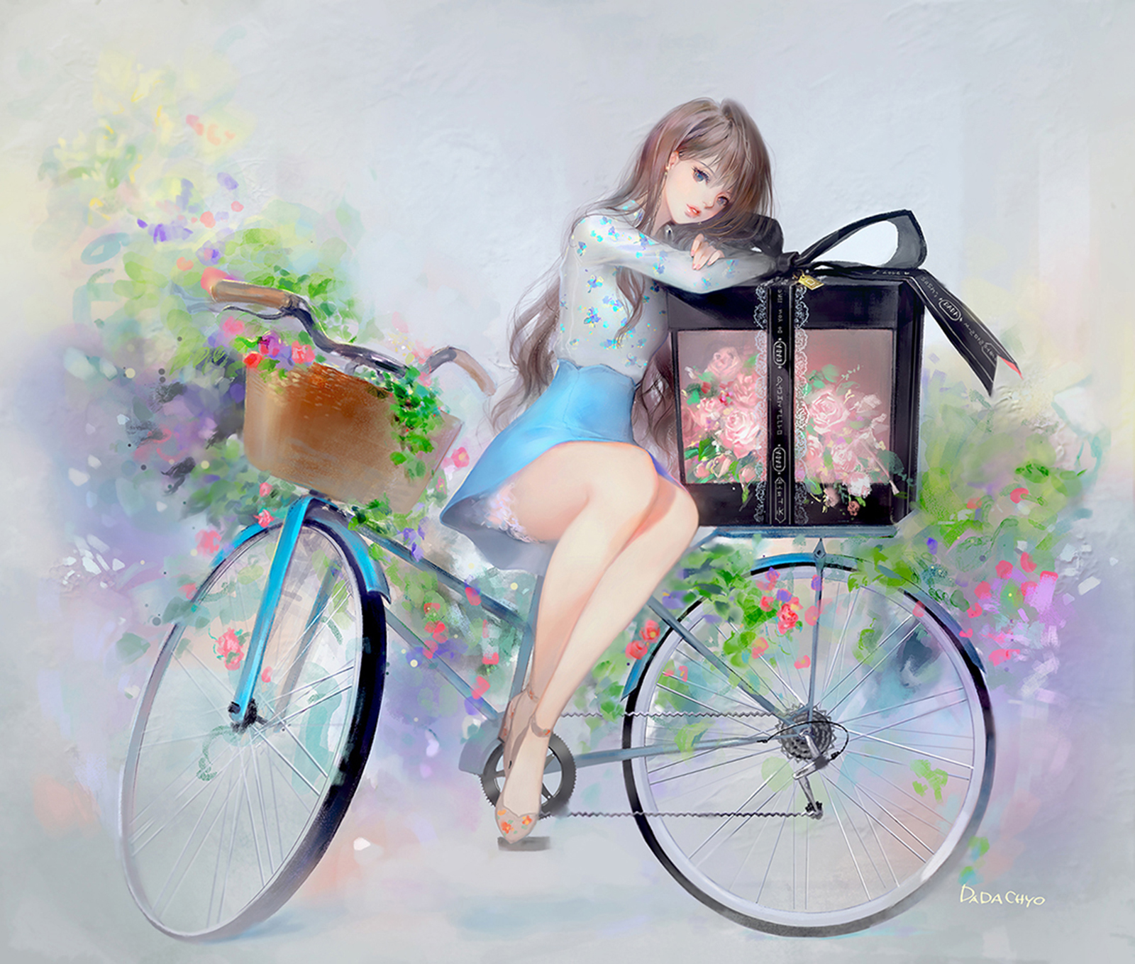 通透唯美的二次元美女，仙气扑面而来，充满梦幻华丽的马卡龙色彩