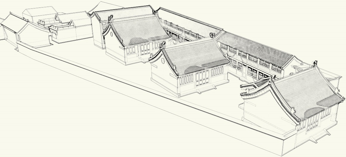 硬山屋顶和悬山屋顶都是两坡顶(中国传统古建筑屋)