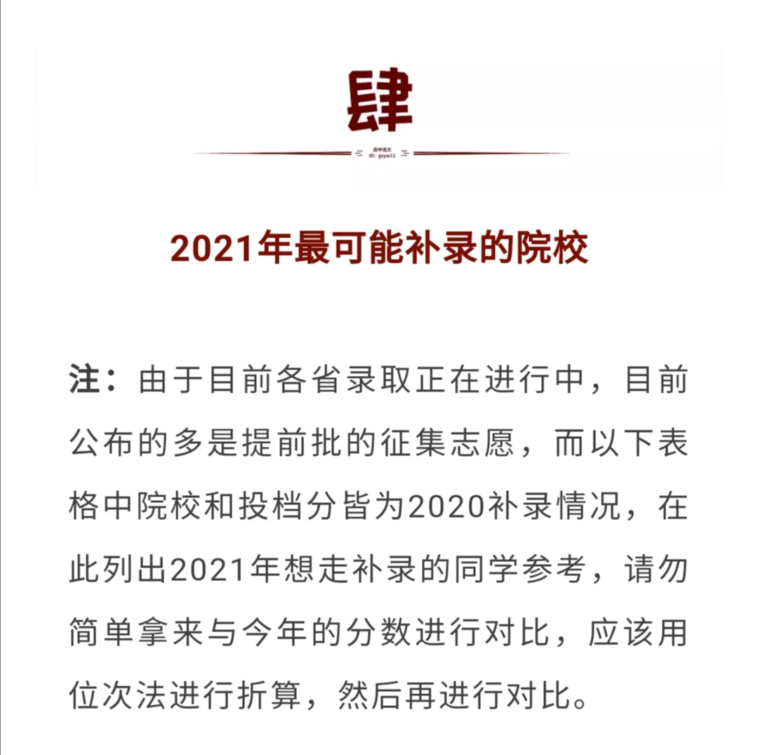第一波！2021各省提前批“捡漏王”来啦！低分高就途径，不看血亏