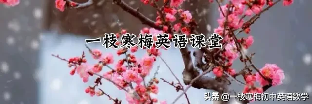 初中英语中考词汇200句详解（一）！