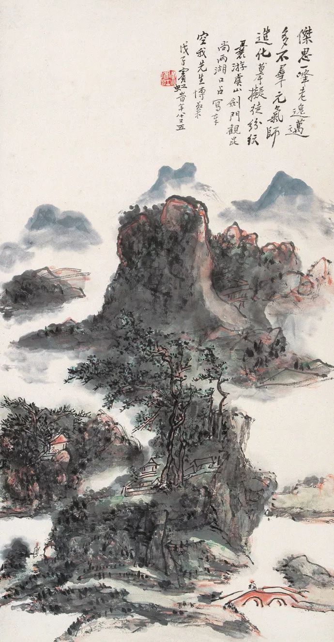 近代山水画家千古第一用墨大师（传统中国画四大家之一）
