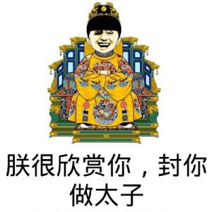 朕很欣赏你封你做太子表情包