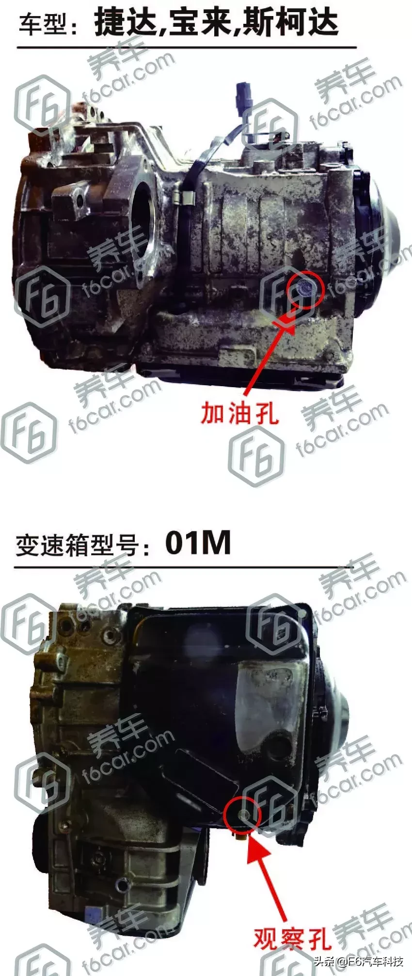 变速箱养护：常见自动变速箱加油孔/观察孔速查表（一）