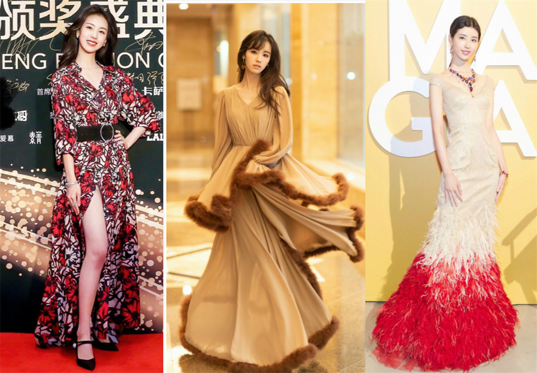 大学生电影节，乔欣甜美陈都灵风格多变，姚晨气场强但被发型扣分