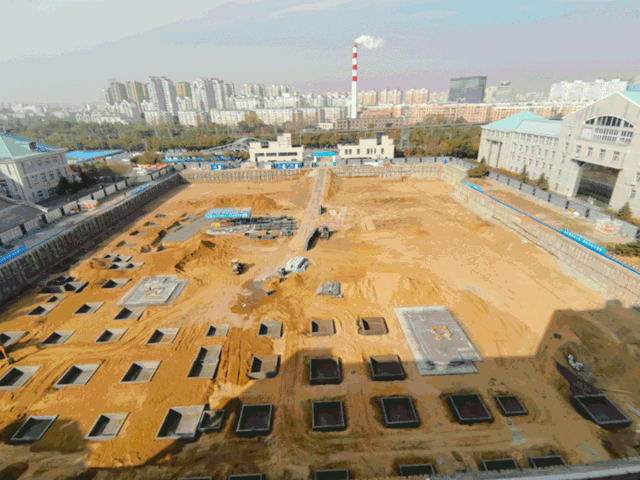 沈阳大学图书馆新建工程顺利封顶啦！！！