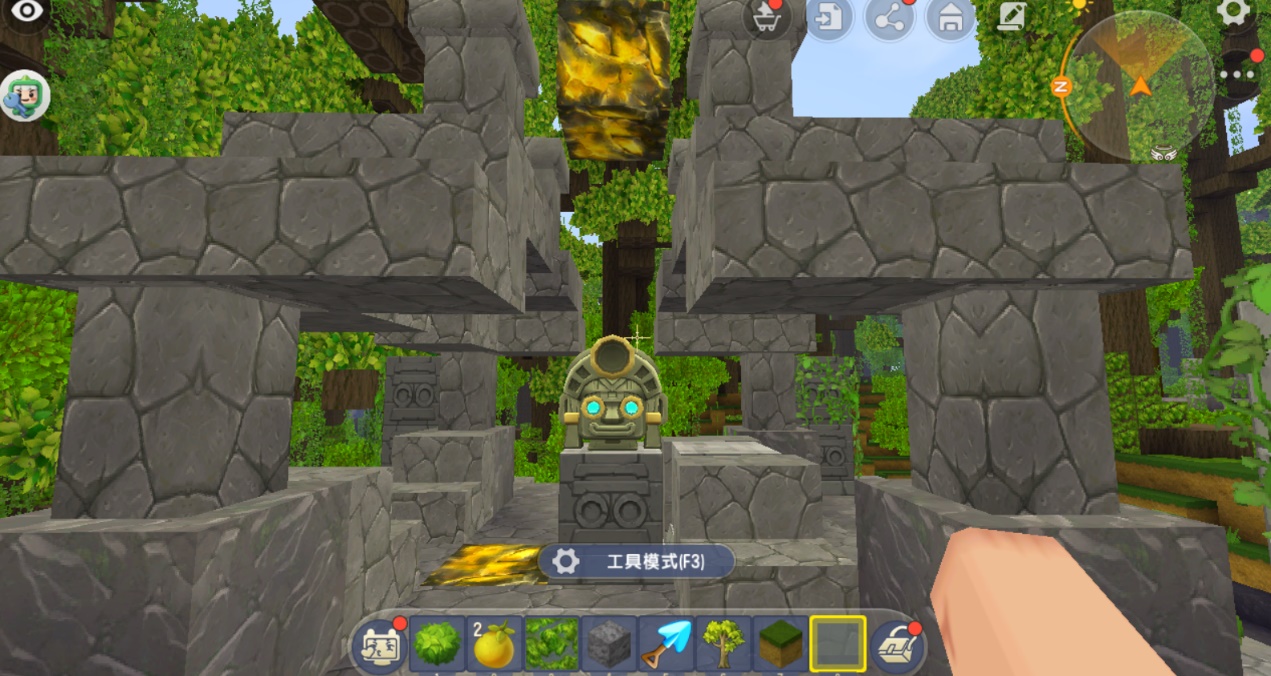 迷你世界：雨林地形绿植多，高颜值"钻石树"竟是开启神迹的关键