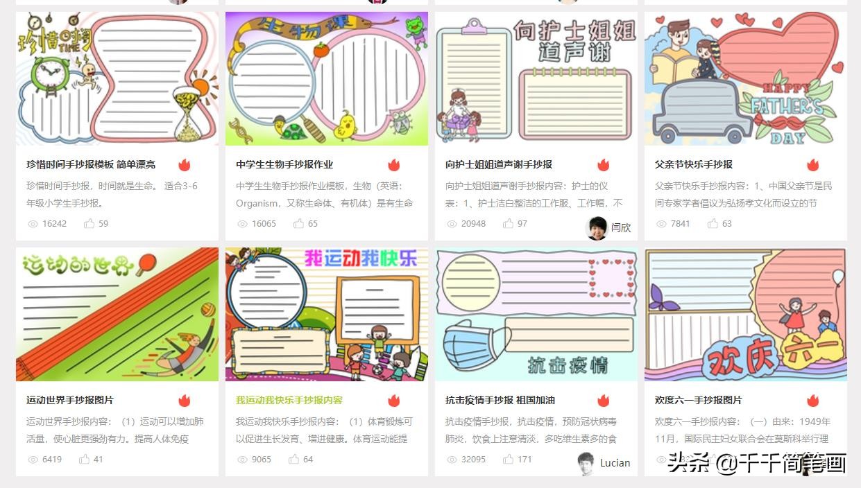 2020年校园主题手抄报模板，小学生必备手抄报作业，家长们快收藏