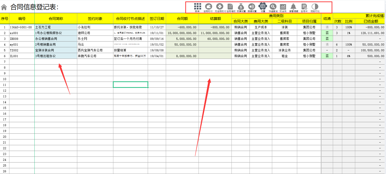 合同管理太乱？熬夜编制的合同管理系统，全自动管理含预算提醒