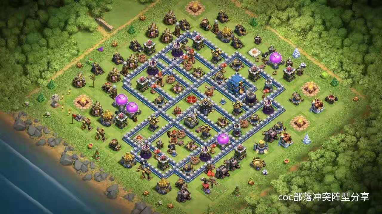 COC：部落冲突12本战阵链接分享