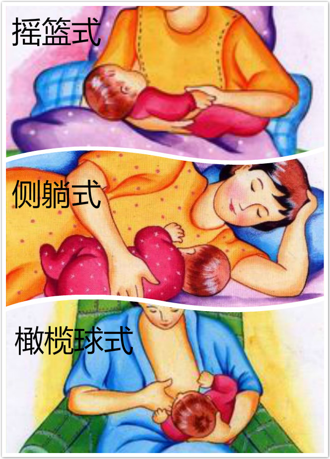 母乳躺着喂方法图片