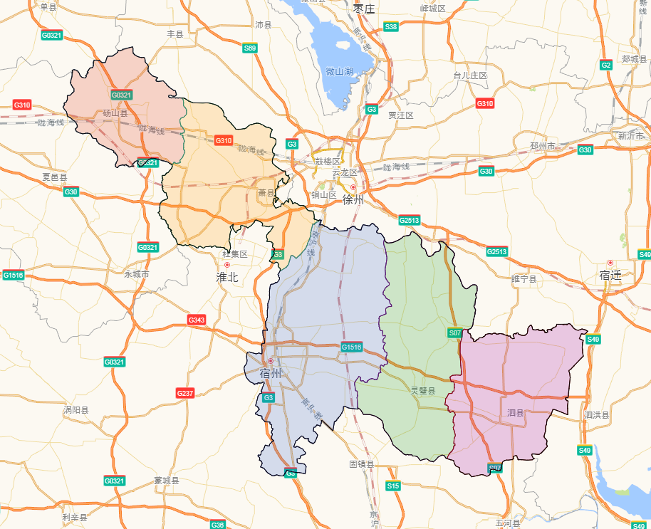泗县行政区划地图图片