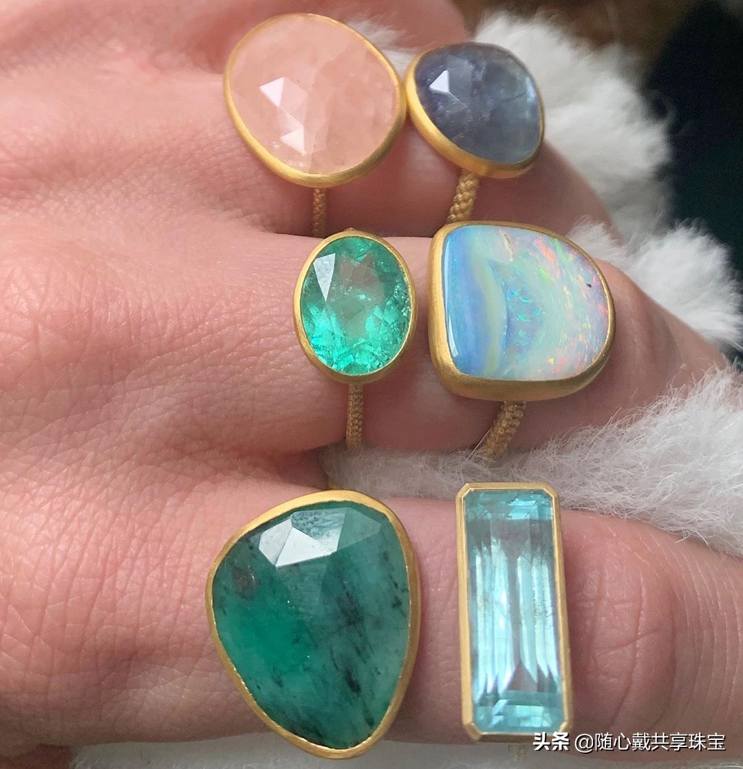 被誉为宝石中的“调色板”欧泊，不来pick一下吗？