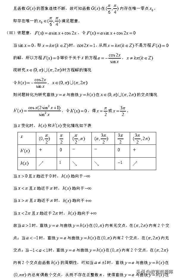 高考数学：2010—2018真题汇编 专题四 三角函数与解三角形