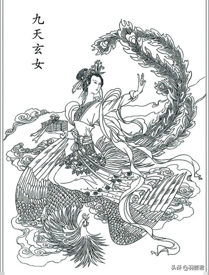 传说中的女神(九天玄女,传说中专授天书道教女神,薛仁贵宋江刘伯温皆