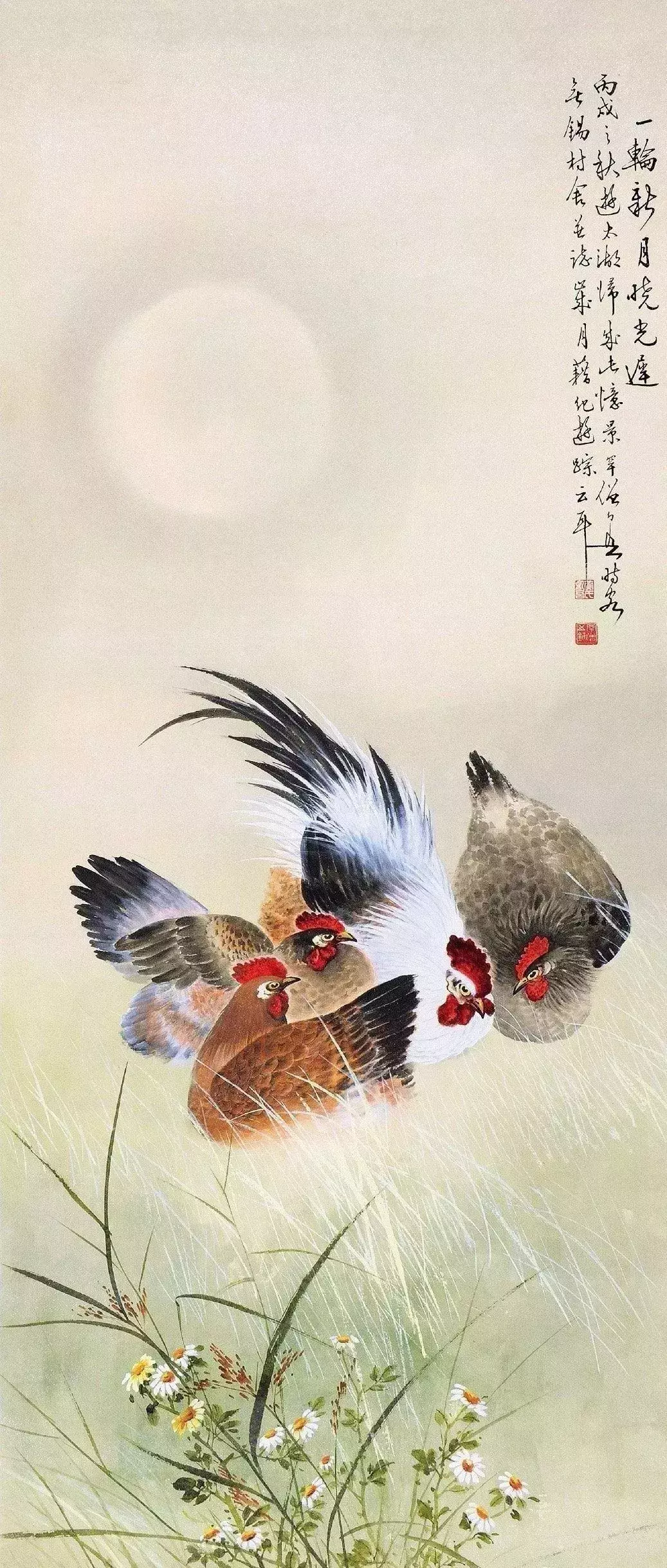 黄幻吾的花鸟画把水墨,彩色熔铸一炉的"三泼三撞"法