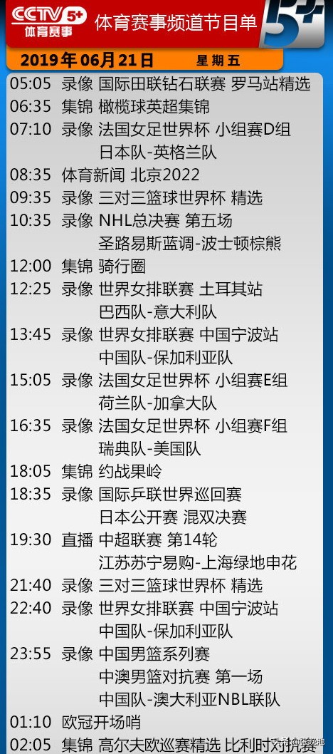 中超苏宁对申花在什么频道播放(今日央视节目单 CCTV5直播中国男篮热身赛 5 直播中超苏宁VS申花)