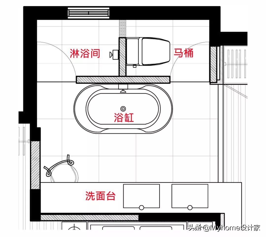 4㎡分离式卫生间的10种布局，二三四分离，好用到哭