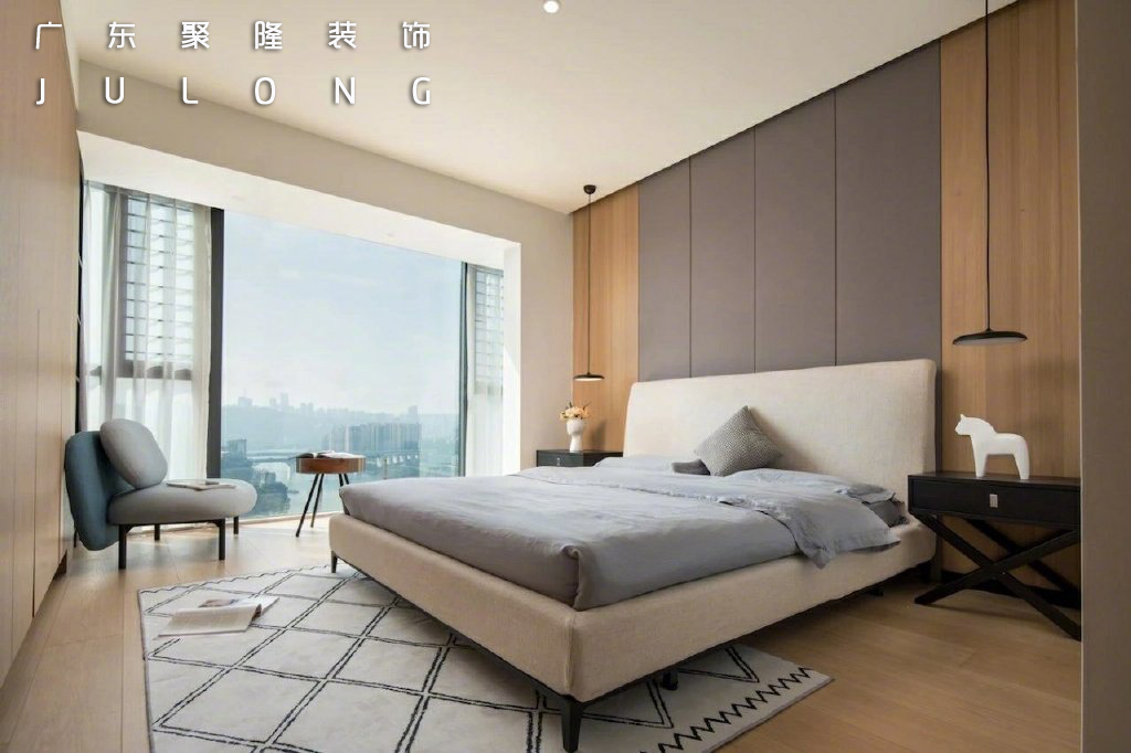 东莞装修聚隆装饰165㎡简约现代风四居室，窗明几净的舒适空间