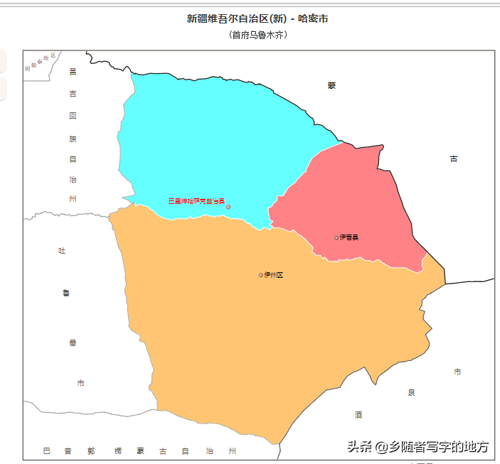 新疆行政区划图（新疆各地区最新最全行政区划图）