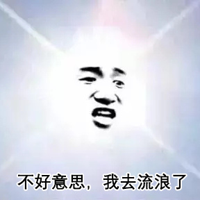 太阳表情包：不好意思，我去流浪了