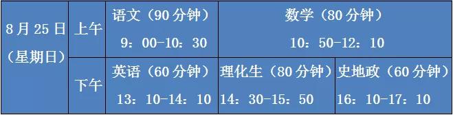 2019年深圳各高校新高一分班考时间汇总，全盘揭秘