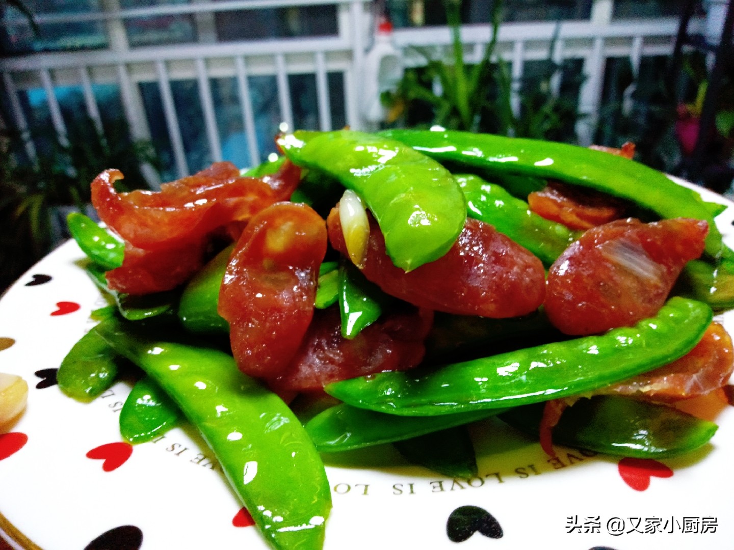 荷蘭豆炒臘肉,荷蘭豆炒臘肉怎么做