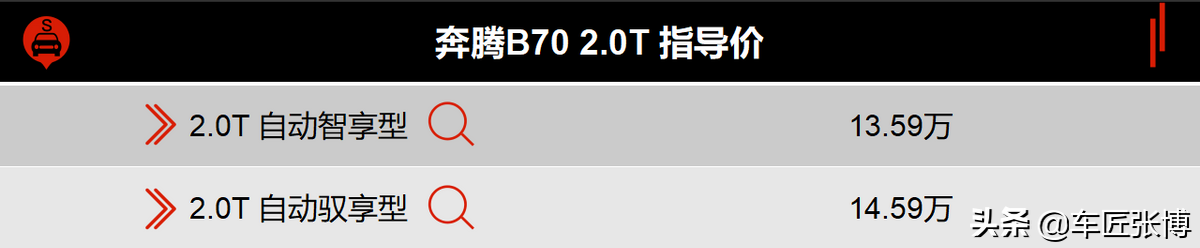用2.0T引擎卖13.59万，深度解读奔腾B70能否重新定义“性价比”