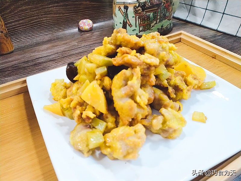 菠萝古老肉外酥里嫩的简单方法，多做这1步，外酥里软太好吃了