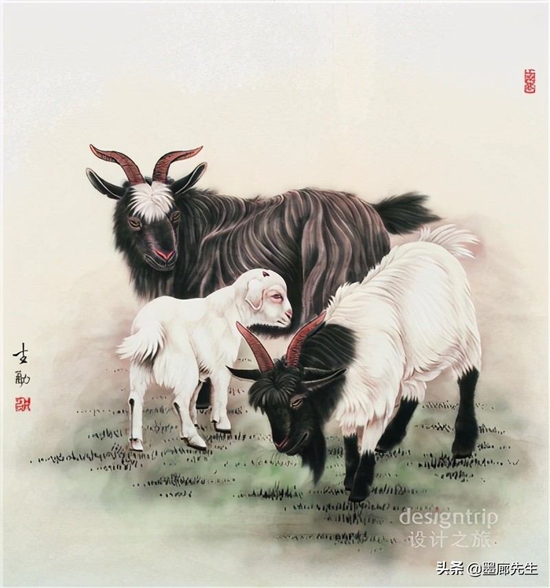 精选100幅画羊美图供大家学习收藏