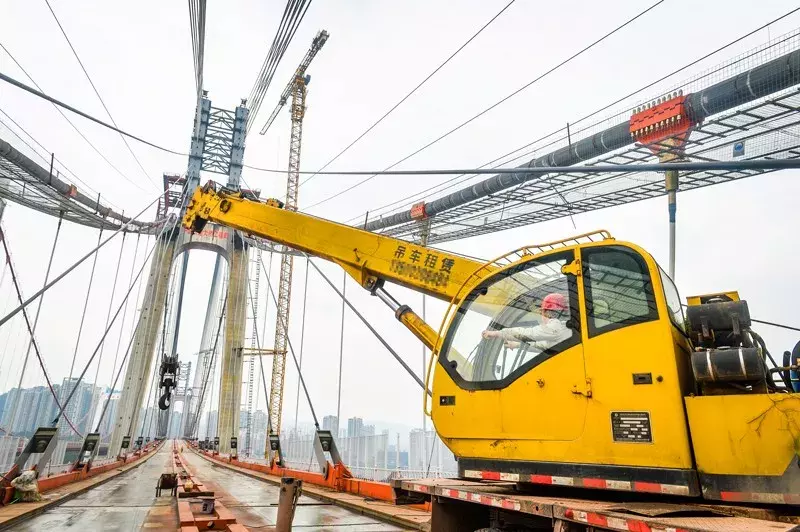 多图直击！你关心的鹅公岩轨道专用桥建成这样了