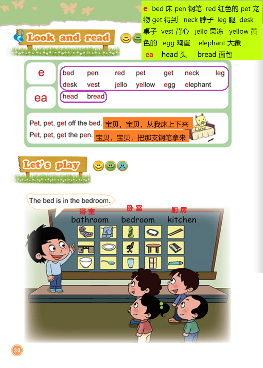 空中课堂笔记及课后一练｜北京版小学英语｜二年级下册-Unit 3